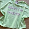 fernandaramoskids com br Blusa Manga Curta Infantil Feminina Beady For Summer Verde 2