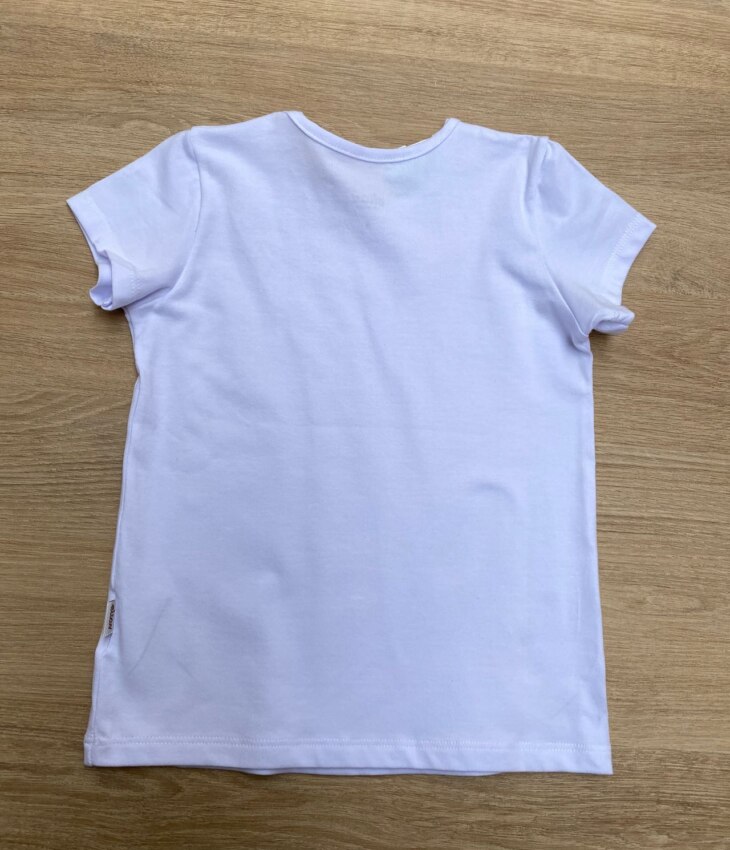 fernandaramoskids com br Blusa Manga Curta Infantil Feminina Cor Branca 2