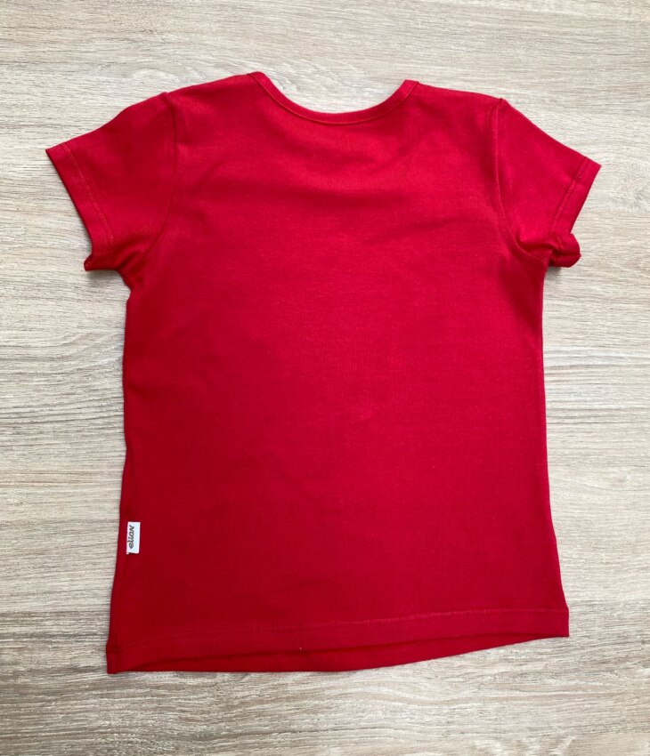 fernandaramoskids com br Blusa Manga Curta Infantil Feminina Cor Vermelha 2