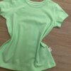 fernandaramoskids com br Blusa Manga Curta Infantil Feminina Gola Redonda Verde 1