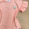 fernandaramoskids com br Blusa Manga Curta Infantil Feminina Manga Babado Rose 1