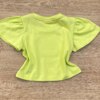fernandaramoskids com br Blusa Manga Curta Infantil Feminina Verde Pistache 2