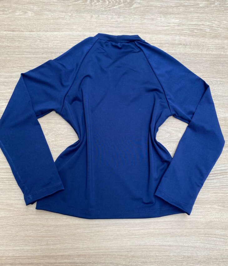 fernandaramoskids com br Blusa Manga Longa Infantil Feminina Azul Marinho 2