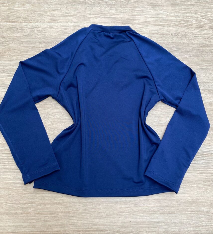 fernandaramoskids com br Blusa Manga Longa Infantil Feminina Azul Marinho 2