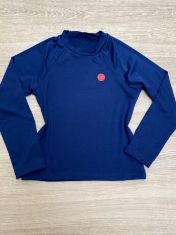 Blusa Manga Longa Infantil Feminina Azul Marinho Fernanda Ramos Kids