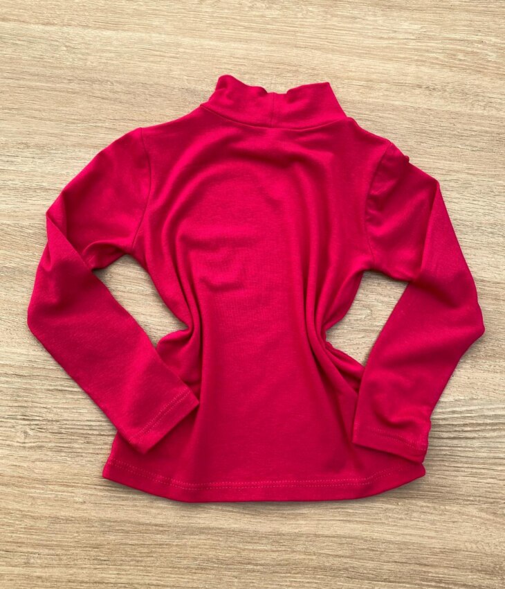 fernandaramoskids com br Blusa Manga Longa Infantil Feminina de Malha Pink 2