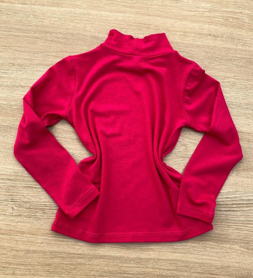 fernandaramoskids com br Blusa Manga Longa Infantil Feminina de Malha Pink 2