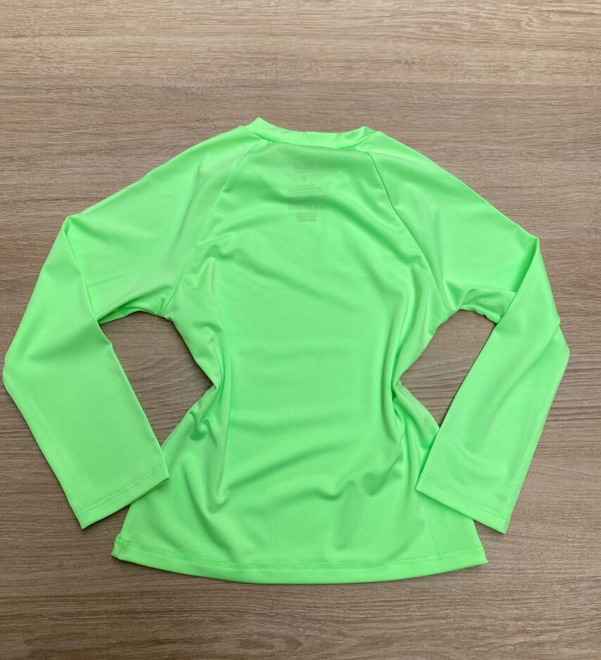 fernandaramoskids com br Blusa Manga Longa Infantil Feminina Verde Flúor 2