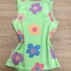 fernandaramoskids com br Blusa Regata Infantil Feminina com Estampa Floral Cor Verde 2
