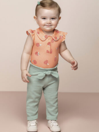 fernandaramoskids com br Body Infantil Feminino Estampa de Frutinhas Laranja 1