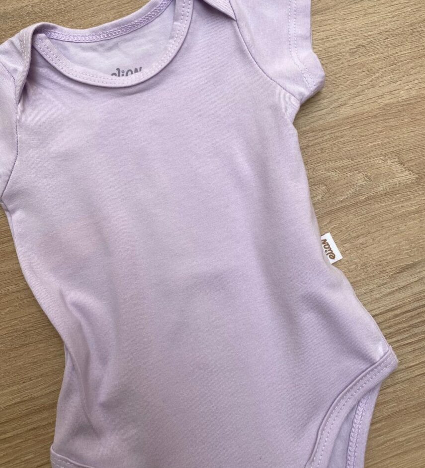 fernandaramoskids com br Body Infantil Feminino Manga Curta Lilás 1