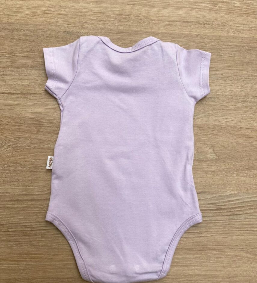 fernandaramoskids com br Body Infantil Feminino Manga Curta Lilás 2