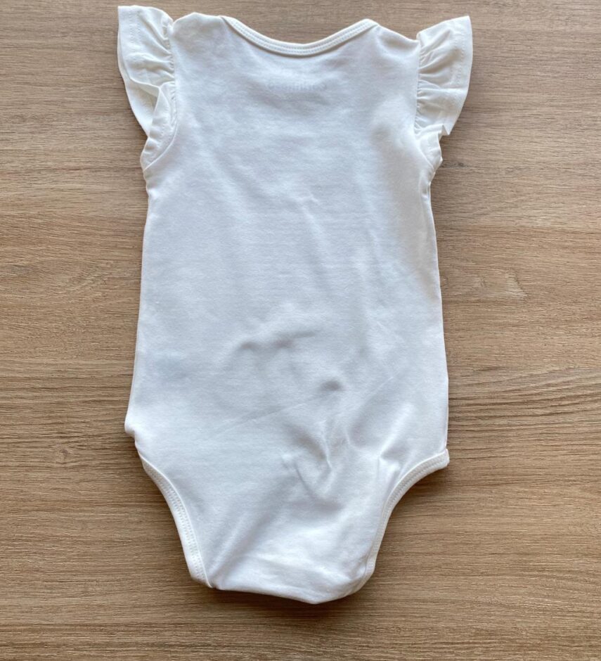 fernandaramoskids com br Body Infantil Feminino Tradicional com Babado Off White 2