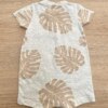 fernandaramoskids com br Body Infantil Masculino Estampado Folhas Bege 2