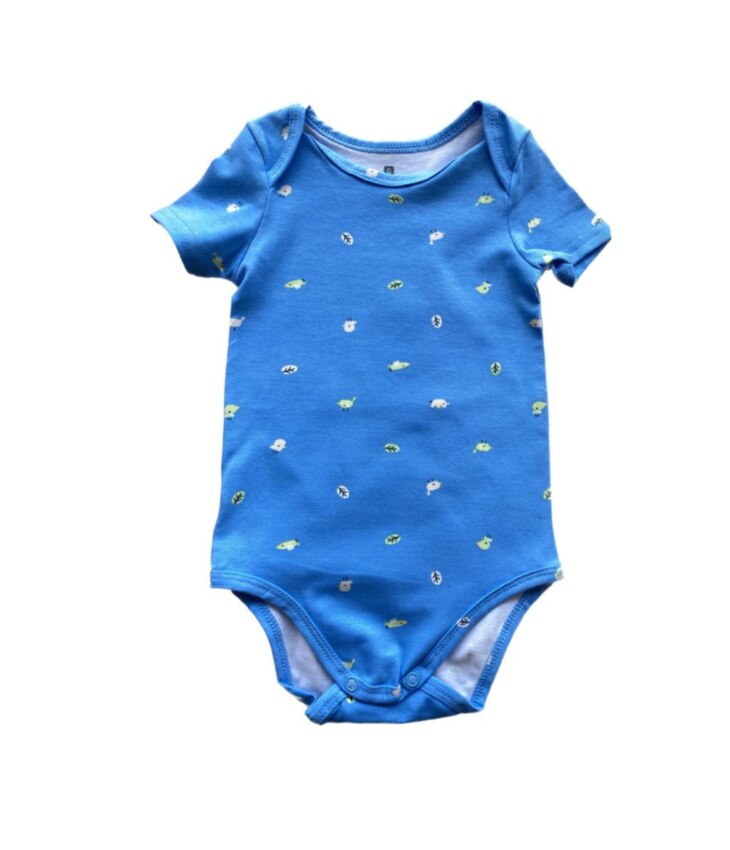Body Infantil Masculino Tradicional Estampado Azul Fernanda Ramos Kids