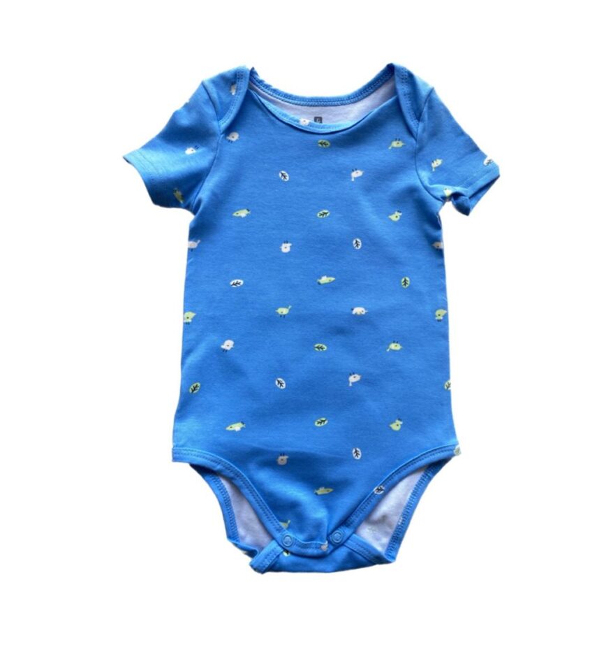 Body Infantil Masculino Tradicional Estampado Azul Fernanda Ramos Kids
