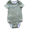 Body Infantil Masculino Tradicional Estampado Verde Fernanda Ramos Kids
