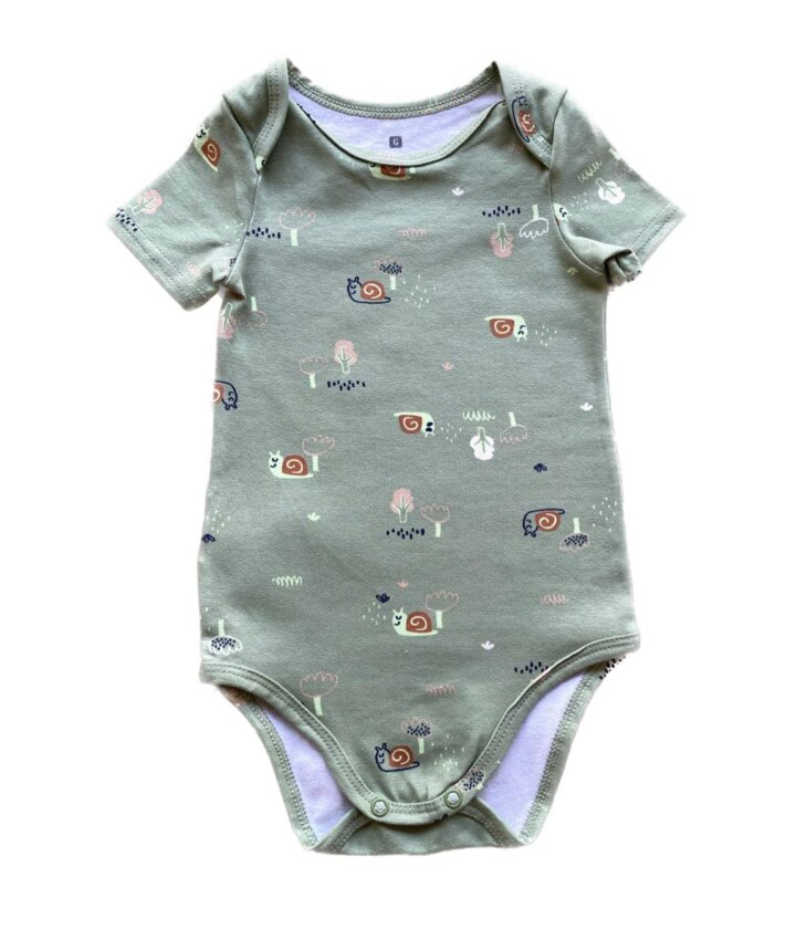 Body Infantil Masculino Tradicional Estampado Verde Fernanda Ramos Kids