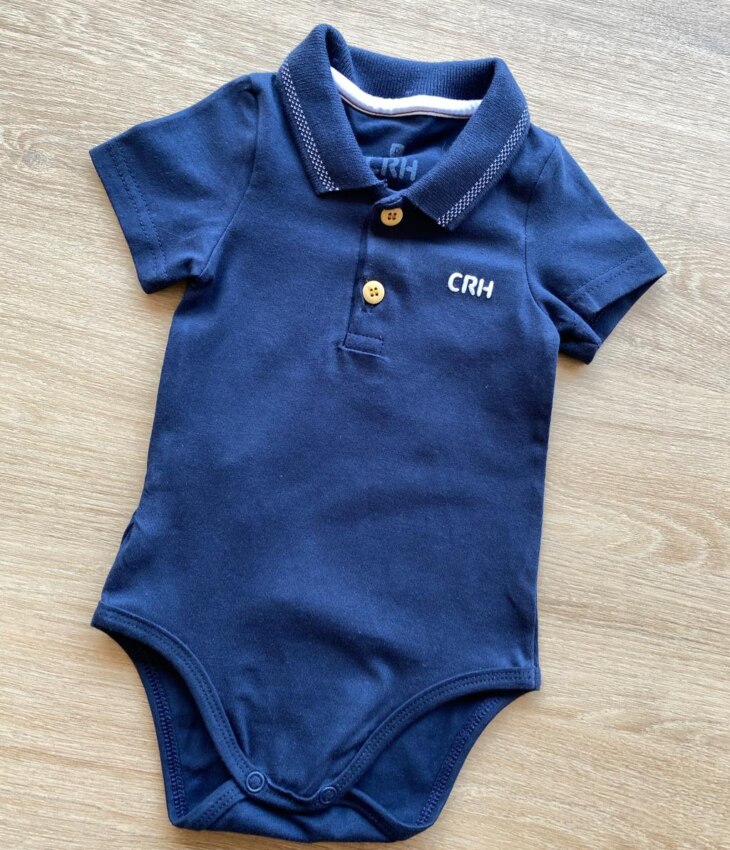 fernandaramoskids com br Body Infantil Masculino Tradicional Polo Azul Marinho 1