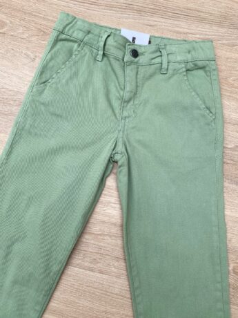 fernandaramoskids com br Calça Masculina Infantil Chino Sarja Verde 1