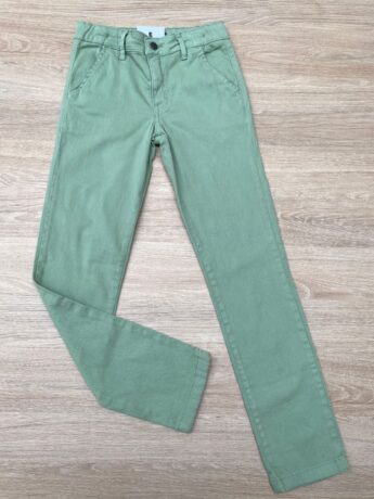 Calça Masculina Infantil Chino Sarja Verde Fernanda Ramos Kids