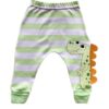 Calça Masculina Infantil com Vira Pe Listrada Verde Fernanda Ramos Kids