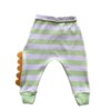 fernandaramoskids com br Calça Masculina Infantil com Vira Pe Listrada Verde 2