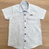 Camisa Infantil Masculina Manga Curta Ogochi Casual Azul Bebe Fernanda Ramos Kids