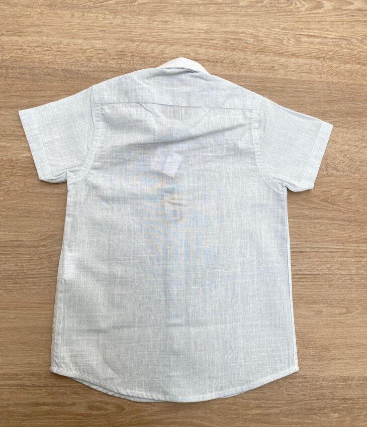 fernandaramoskids com br Camisa Infantil Masculina Manga Curta Ogochi Casual Azul Bebe 2
