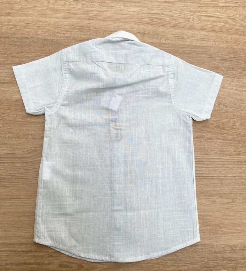 fernandaramoskids com br Camisa Infantil Masculina Manga Curta Ogochi Casual Azul Bebe 2