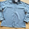 fernandaramoskids com br Camisa Infantil Masculina Manga Longa Azul Social 1