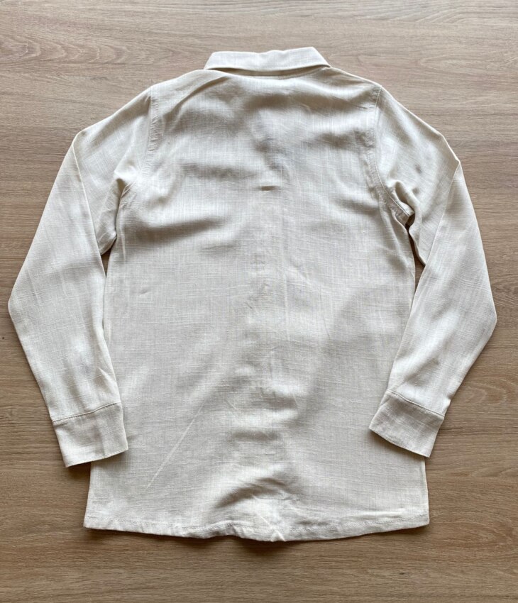 fernandaramoskids com br Camisa Infantil Masculina Manga Longa Bege 2