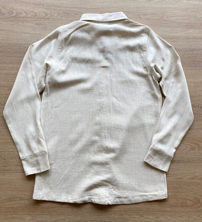 fernandaramoskids com br Camisa Infantil Masculina Manga Longa Bege 2