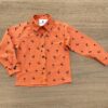 Camisa Infantil Masculina Manga Longa Estampada Laranja Fernanda Ramos Kids