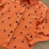fernandaramoskids com br Camisa Infantil Masculina Manga Longa Estampada Laranja 2