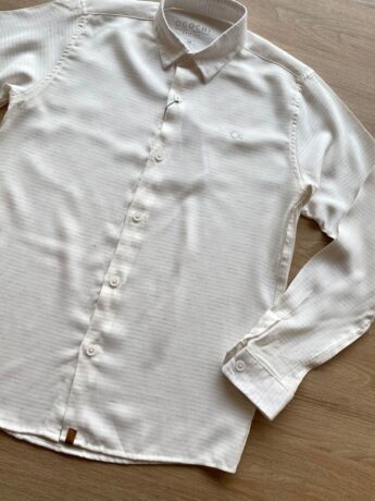 fernandaramoskids com br Camisa Infantil Masculina Manga Longa Ogochi Concept Off White 1