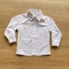 Camisa Infantil Masculina Manga Longa Social Branca Fernanda Ramos Kids