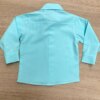 fernandaramoskids com br Camisa Infantil Masculina Manga Longa Social Verde Água 2