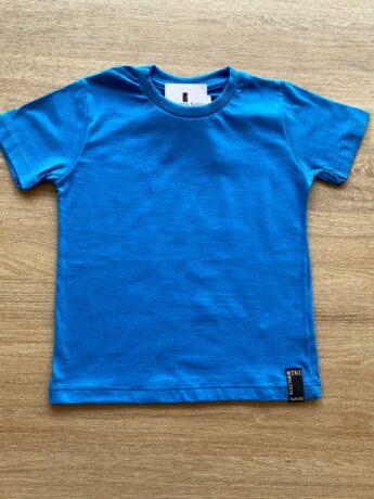 Camiseta Infantil Masculina Básica Azul Cobalto Fernanda Ramos Kids