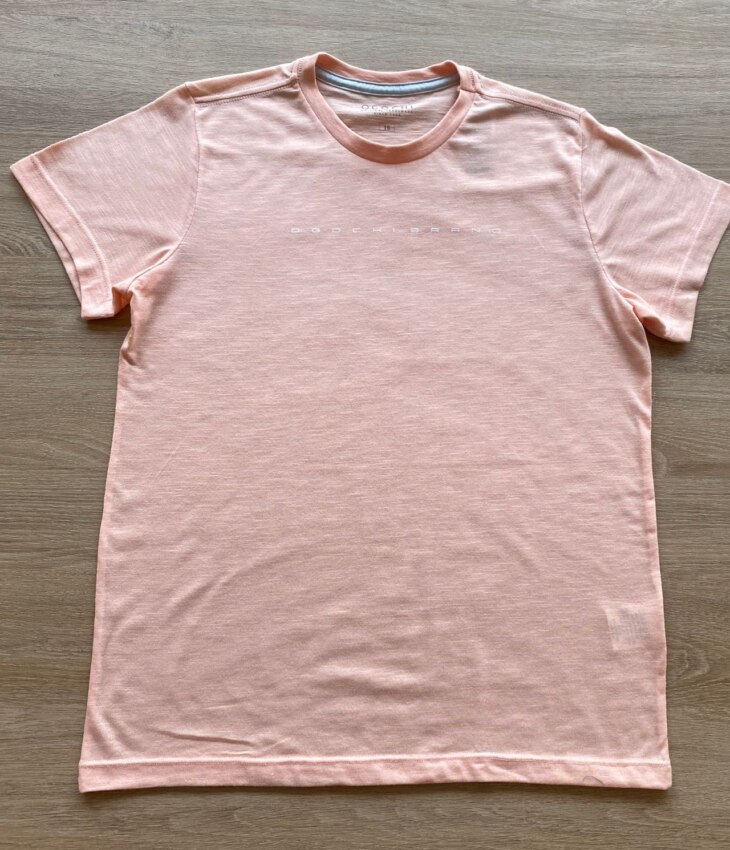Camiseta Infantil Masculina Básica Ogochi Essencial Salmão Fernanda Ramos Kids