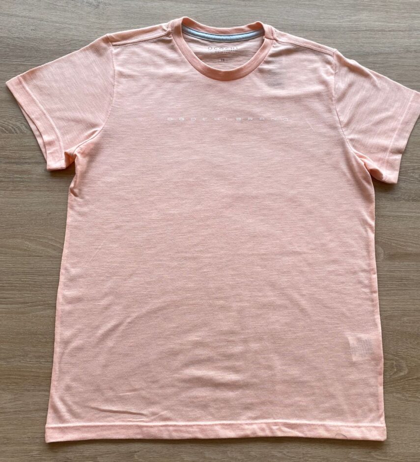 Camiseta Infantil Masculina Básica Ogochi Essencial Salmão Fernanda Ramos Kids