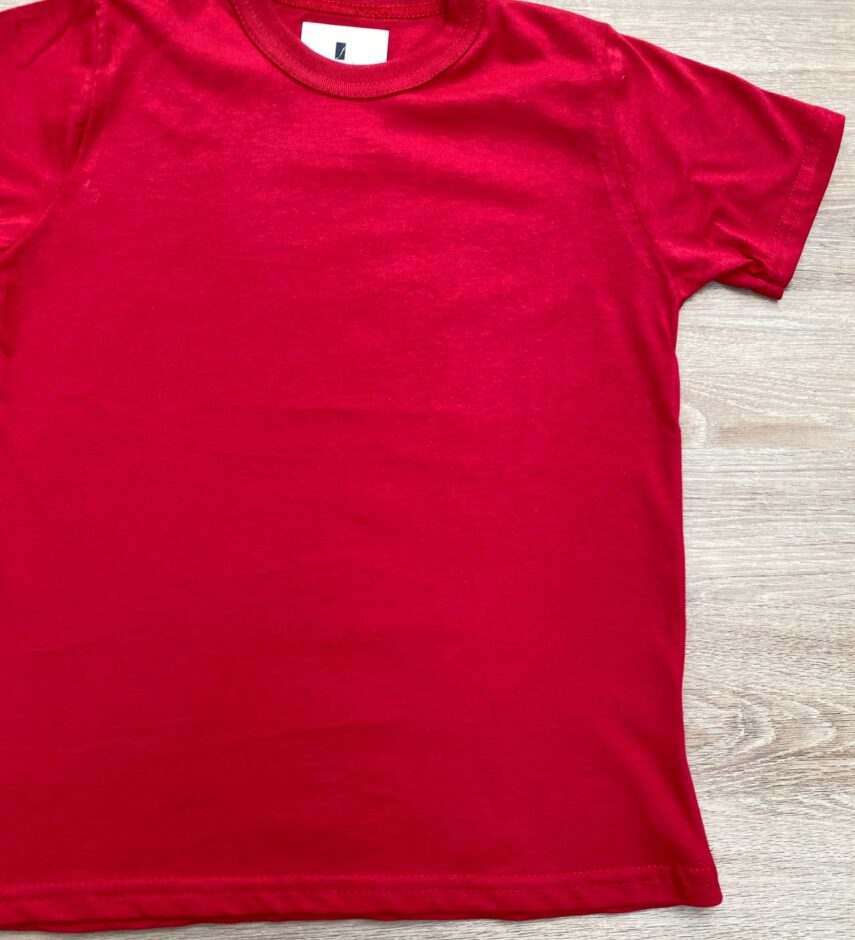 fernandaramoskids com br Camiseta Infantil Masculina Básica Vermelha 1