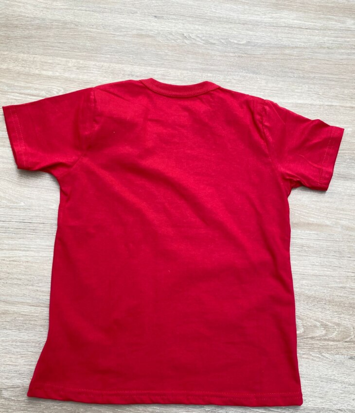 fernandaramoskids com br Camiseta Infantil Masculina Básica Vermelha 2