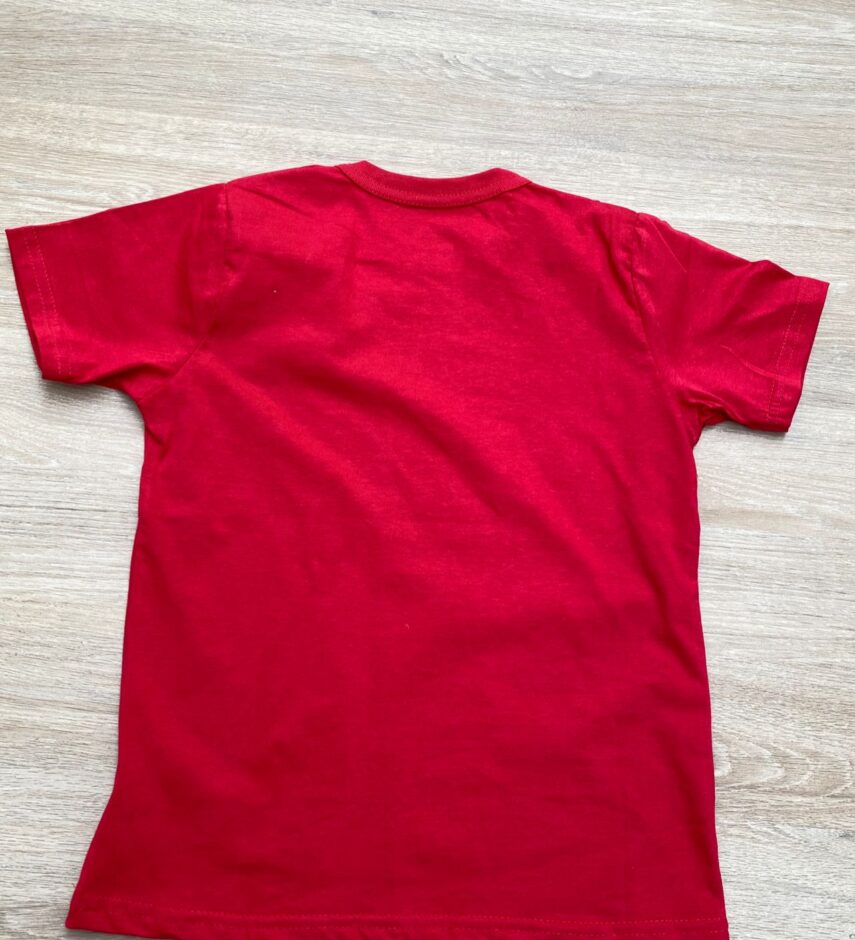 fernandaramoskids com br Camiseta Infantil Masculina Básica Vermelha 2