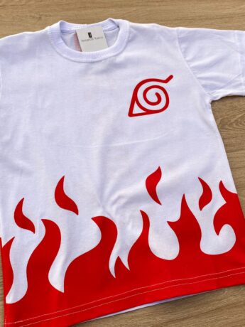 fernandaramoskids com br Camiseta Infantil Masculina Branca com Estampa Vermelha 1