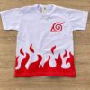 Camiseta Infantil Masculina Branca com Estampa Vermelha Fernanda Ramos Kids