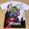 Camiseta Infantil Masculina Branca Estampada Avangers Fernanda Ramos Kids