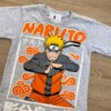 fernandaramoskids com br Camiseta Infantil Masculina Cinza com Estampa Laranja 1