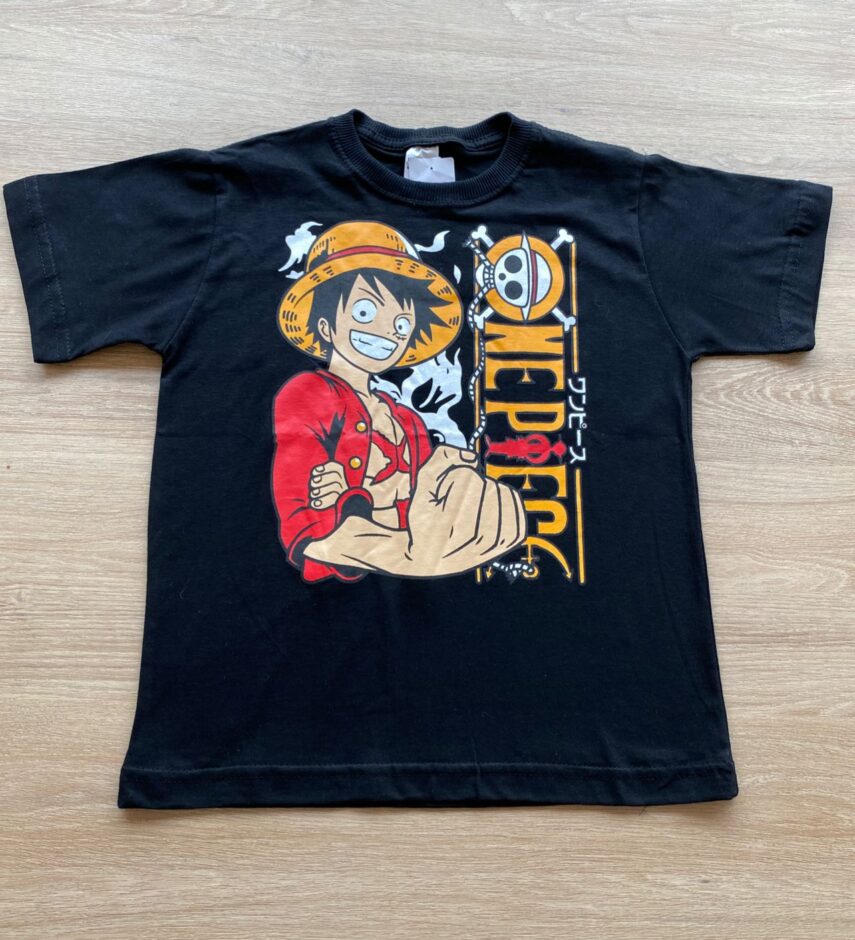 Camiseta Infantil Masculina Estampada Cor Preta Fernanda Ramos Kids