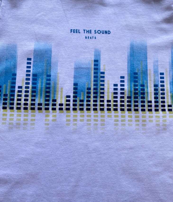 fernandaramoskids com br Camiseta Infantil Masculina Feel The Sound Branca 1